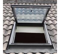 Petite fenêtre sur le toit d'un bâtiment, trappe d'accès au toit, fenêtre avec vue sur la maison, fenêtre de puits d'éclairage souterrain avec verre trempé double couche(LxW 36x22in/90x55cm)