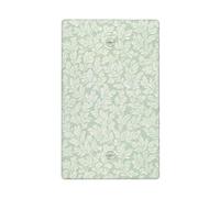 Petite feuille de fougère verte à bascule simple plaque murale vierge couvercle d'interrupteur décoratif 1 gang pour cuisine salle de bain taille 11,4 x 7 cm