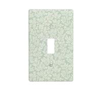 Petite feuille de fougère verte décorative pour interrupteur à bascule unique 1 interrupteur pour cuisine, ferme, chambre à coucher, salle de bain