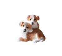 Petite figurine de chiot Border Collie en résine de 5,8 cm, cadeau commémoratif pour chien, figurines pour chien, décoration de voiture, statue de chiot Border Collie de collection, sculpture cadeaux