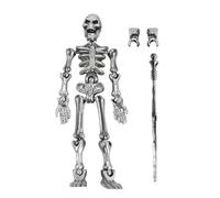 Petite figurine de squelette, figurine d'action squelettique - Jouet sensoriel flexible - Crafts d'assemblage du corps complet pour l'animation Stop Motion, Décoration d'Halloween