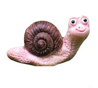 Petite figurine d'escargot en résine pour un ravissant ajout à votre décoration de jardin (marron)