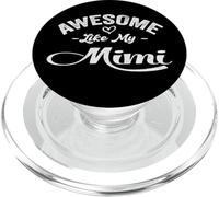 Petite-Fille Amour pour Grand-mère Jeu de Mots Cool génial comme ma Mimi PopSockets PopGrip pour MagSafe