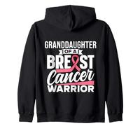 Petite-Fille d'une guerrière du Cancer du Sein Pink Breast Cancer Sweat à Capuche