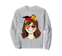 Petite Fille moitié Allemande moitié espagnole, Espagne Italie Filles Sweatshirt