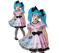 Petite Fille Squelette Mignonne Costume De Fête D'Halloween