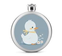 Petite fiole à whisky en forme de canard blanc, petite bouteille à liqueur de voyage portable, en acier inoxydable, anti-fuite, pour fête de mariage, témoin d'honneur, cadeau de demoiselle d'honneur