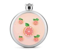 Petite fiole à whisky en forme de pamplemousse - Bouteille portable de voyage en acier inoxydable anti-fuite pour fête de mariage, témoin d'honneur, cadeau de demoiselle d'honneur - 150 ml