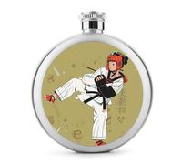 Petite fiole à whisky portable en acier inoxydable anti-fuite pour fête de mariage, témoin d'honneur, cadeau de demoiselle d'honneur - 140 ml