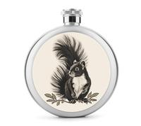 Petite fiole à whisky portable en acier inoxydable anti-fuite pour fête de mariage, témoin d'honneur, cadeau de demoiselle d'honneur - 140 ml