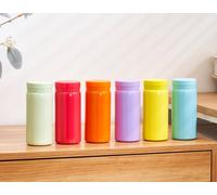 Petite Flasque, Jolie Bouteille D'eau Isotherme Pour Boissons Chaudes Et Froides, Garde Au Chaud Et Au Froid Pendant 12 H Et 6 H Au Froid (Vert Clair, 280 Ml)