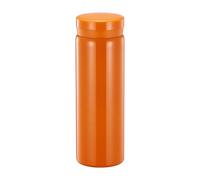 Petite Flasque Mignonne Bouteille d'Eau Isotherme pour Boissons Chaudes et Froides, Garde au Chaud 12 h et au Froid 6 h (Orange, 280 ml)