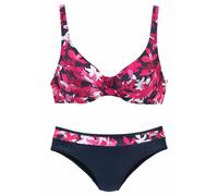 PETITE FLEUR Bikini marine / rose / blanc, Taille S