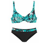 PETITE FLEUR Bikini turquoise / noir / blanc, Taille S
