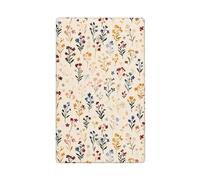 Petite fleur feuillage beige clair à bascule simple plaque murale vierge couvercle d'interrupteur décoratif 1 gang pour cuisine salle de bain taille 11,4 x 7 cm