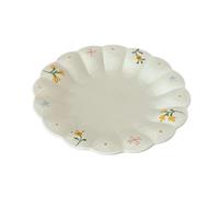 Petite fleur jaune personnalisée vaisselle en céramique simple personnalisée maison -8,3 pouces plateau