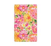 Petite fleur jaune, rose et orange - Plaque murale vierge - 1 interrupteur décoratif pour cuisine, salle de bain - Dimensions : 11,4 x 7 cm