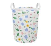 Petite fleur jaunecorbeille à linge sale