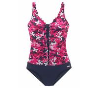 PETITE FLEUR Maillot de bain bleu foncé / rose / blanc, Taille XL