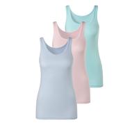 PETITE FLEUR Maillot de corps bleu fumé / vert pastel / rose pastel, Taille S-M