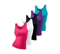 PETITE FLEUR Maillot de corps turquoise / violet / rose / noir / blanc, Taille S