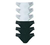PETITE FLEUR Slip noir / blanc, Taille XL