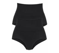 PETITE FLEUR Slip scultant noir, Taille XS
