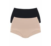 PETITE FLEUR Slip scultant nude / noir, Taille XL