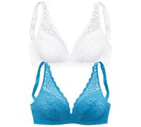 PETITE FLEUR Soutien-gorge bleu / blanc, Taille 75