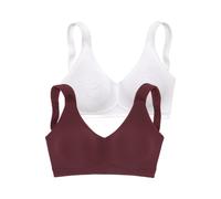 PETITE FLEUR Soutien-gorge bordeaux / blanc, Taille 75