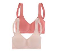 PETITE FLEUR Soutien-gorge corail / poudre, Taille 90