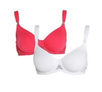 PETITE FLEUR Soutien-gorge d’allaitement canneberge / blanc, Taille 75