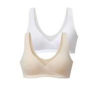 PETITE FLEUR Soutien-gorge d’allaitement poudre / blanc, Taille 75