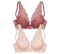 PETITE FLEUR Soutien-gorge marron / rosé, Taille 90
