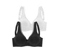 PETITE FLEUR Soutien-gorge minimiseur anthracite / blanc, Taille 75
