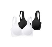 PETITE FLEUR Soutien-gorge minimiseur noir / blanc, Taille 90
