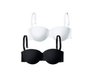 PETITE FLEUR Soutien-gorge noir / blanc, Taille 70
