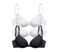 PETITE FLEUR Soutien-gorge noir / blanc, Taille 75