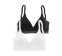 PETITE FLEUR Soutien-gorge noir / blanc, Taille 75