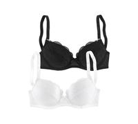 PETITE FLEUR Soutien-gorge noir / blanc, Taille 75