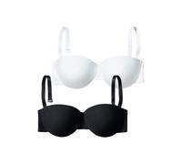 PETITE FLEUR Soutien-gorge noir / blanc, Taille 75