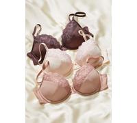 PETITE FLEUR Soutien-gorge nude / chocolat / poudre, Taille 75