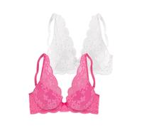 PETITE FLEUR Soutien-gorge rose / blanc, Taille 75