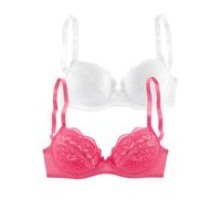 PETITE FLEUR Soutien-gorge rose / blanc, Taille 90