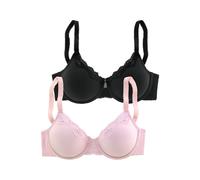 PETITE FLEUR Soutien-gorge rosé / noir, Taille 75