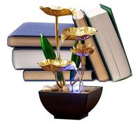 Petite Fontaine d'eau | Relaxation Zen Lumière LED Apaisante | Fontaine d'eau Apaisante pour Table,pour Hôtel Salon Chambre Bureau et Aquarium comme Pièce Maîtresse