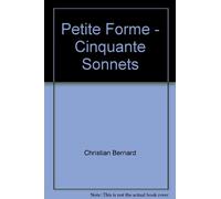 Petite forme: Cinquante sonnets