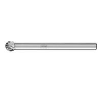 Petite fraise sur tige forme F KUD D.4mm tête-L.3mm tige-D.3mm HM Verz.3 Plus PFERD