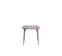 Petite Friture Table Carrée W ND 85X85 Brun Rouge