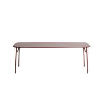 Petite Friture W ND Table Rectangulaire 85x220 Brun Rouge